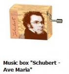 Hand Crank Musik Box Fridolin Schubert: „Ave Maria“ - Schubert: Ave Maria